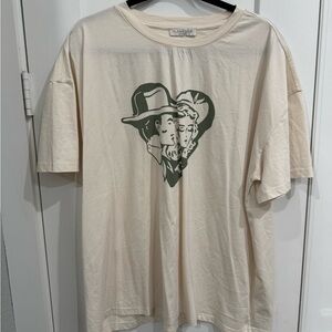 Cream Graphic T-Shirt